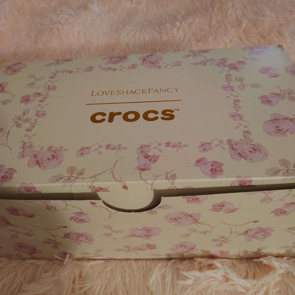 *Love Shack Fancy Floral Croc W/ Charms And Silk Straps - Picture 8 of 8
